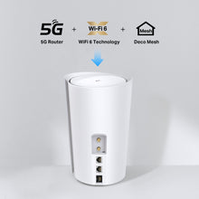 Lade das Bild in den Galerie-Viewer, TP-Link Deco X50 5G LTE WiFi 6 AX3000 Router 3 RJ45 2 RP-SMA-Anschlüsse für externe Antenne