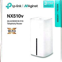 Lade das Bild in den Galerie-Viewer, TP-Link NX510v 5G Router WLAN Mesh 3 x RJ45 RJ11 WLAN 6 AX3000