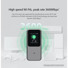 Lade das Bild in den Galerie-Viewer, ZTE MU5120 MiFi Pebble 5G 4G WiFi 6 10000mAh Akku mit Schnellladung