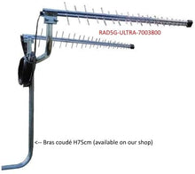 Lade das Bild in den Galerie-Viewer, LowcostMobile RAD5G-ULTRA-7003800 10,5dbi 2x10m 4G LTE 5G + WiFi DUO SMA Schwarzes Kabel WL240 für Huawei B525, B715, B818, Asus, TP LINK, Netgear +