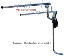 Lade das Bild in den Galerie-Viewer, LowcostMobile RAD5G-ULTRA-7003800 10,5dbi 2x10m 4G LTE 5G + WiFi DUO SMA Schwarzes Kabel WL240 für Huawei B525, B715, B818, Asus, TP LINK, Netgear +