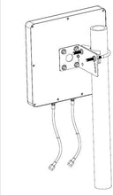 Lade das Bild in den Galerie-Viewer, LowcostMobile PAN5G-MIMO-3500Mhz 15 dBi 2x30cm schwarzes LMR200 Kabel SMA Stecker für Router, Hotspots und 5G Modem