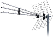 Lade das Bild in den Galerie-Viewer, LowcostMobile RAD43-DVB-TRIPLEX 31,5 dBi Anschluss F Aktiver Vorverstärkerfilter 4G LTE 5G NR 700 800Mhz Outdoor TNT TV Antenne Trinappe 43 Elemente