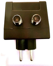 Lade das Bild in den Galerie-Viewer, STI Stromversorgung 12V 150mA für TNT TV-Antennen Buchse F-Stecker 1 Eingang 1 Ausgang