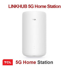 Lade das Bild in den Galerie-Viewer, TCL HH500E Linkhub 5G Home Station Weiß WiFi 6 Router 2 RJ45 Ports 2 x CRC9 für externe Antenne