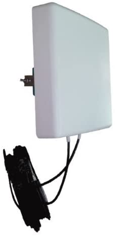 LowcostMobile PAN5G-MIMO-3500Mhz 15 dBi 2x10m schwarzes LMR200 Kabel SMA Stecker für Router, Hotspots und 5G Modem
